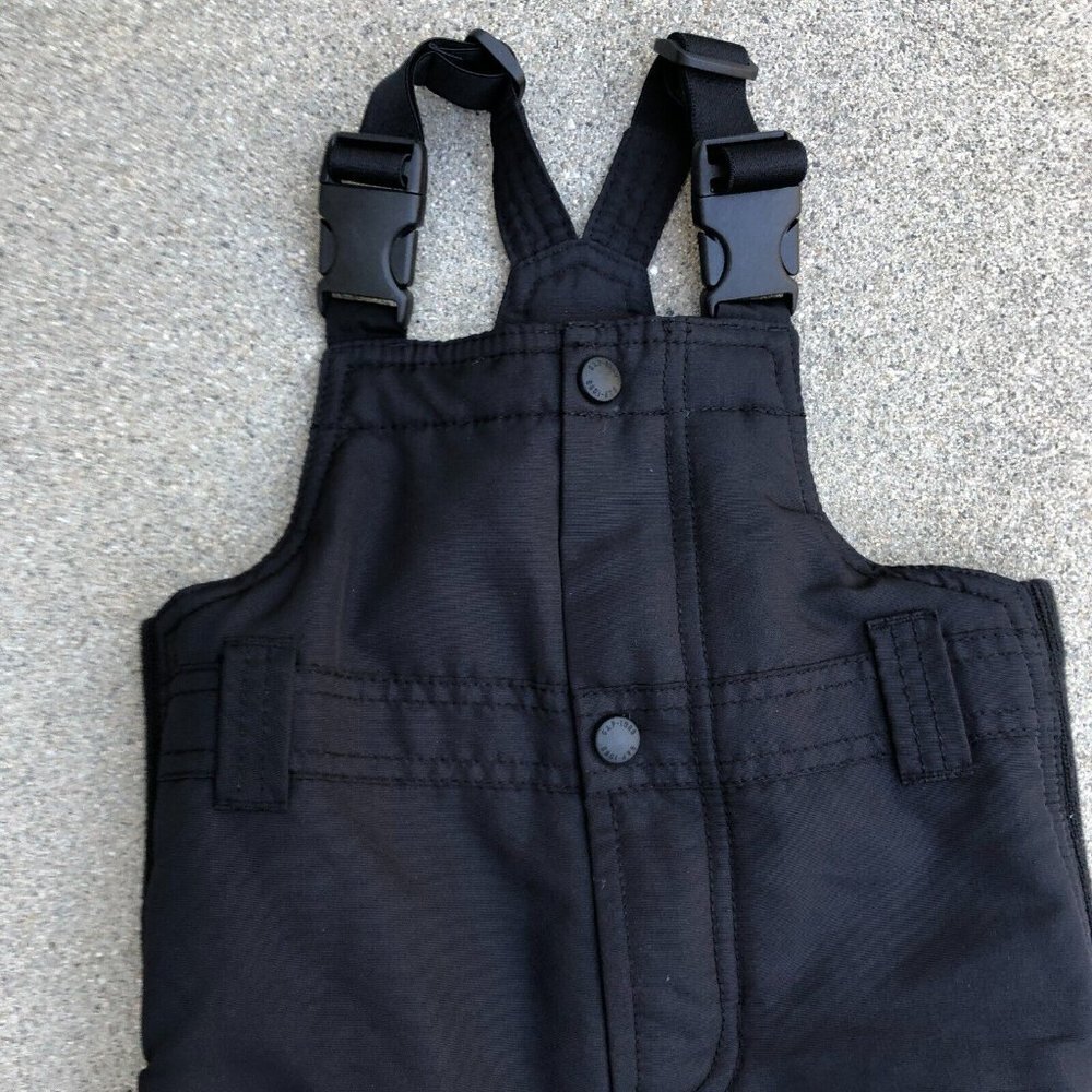 BABY GAP Snow Suit Bib Overalls One Piece Snow Toddler 18-24 Months Black​​​​ - Picture 8 of 8